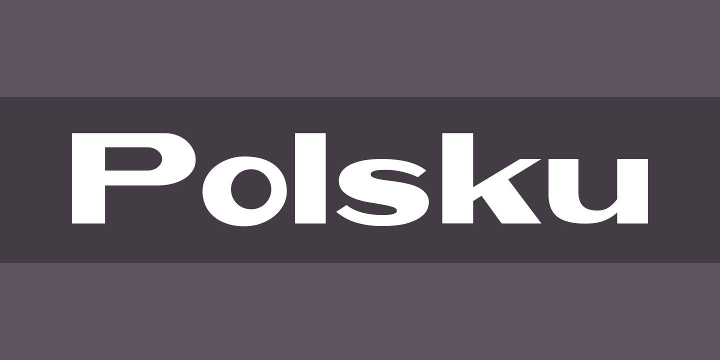 Шрифт Polsku